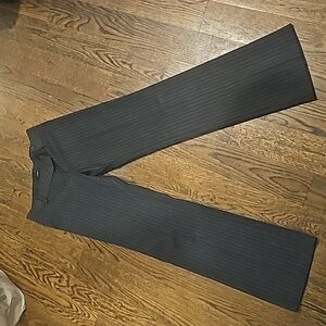 Forever 21 Black Pinstripe Straight Leg Pants